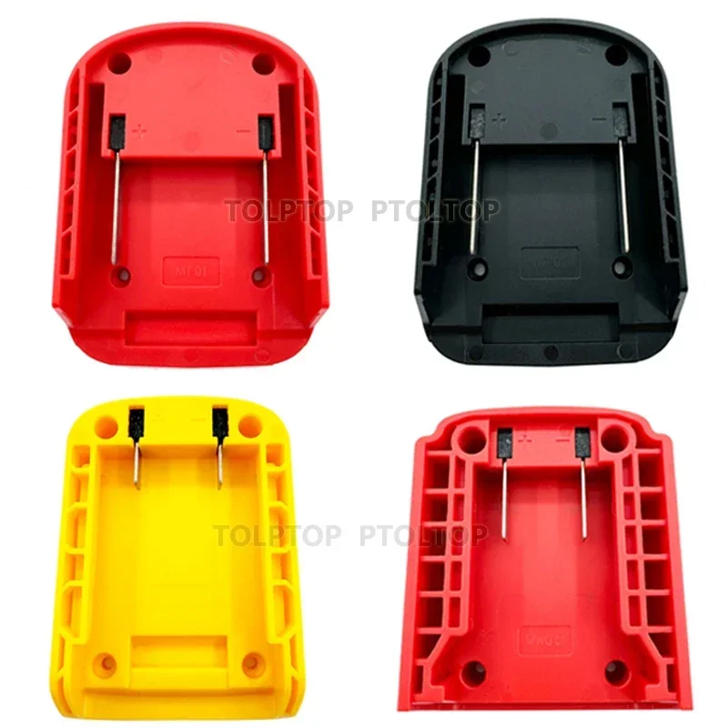 ใหม่ DIY อะแดปเตอร์แปลงฐานหัวชาร์จสําหรับ Makita สําหรับ DeWalt สําหรับ Milwaukee 18V แบตเตอรี่ลิเธียมพลาสติก DIY Connector