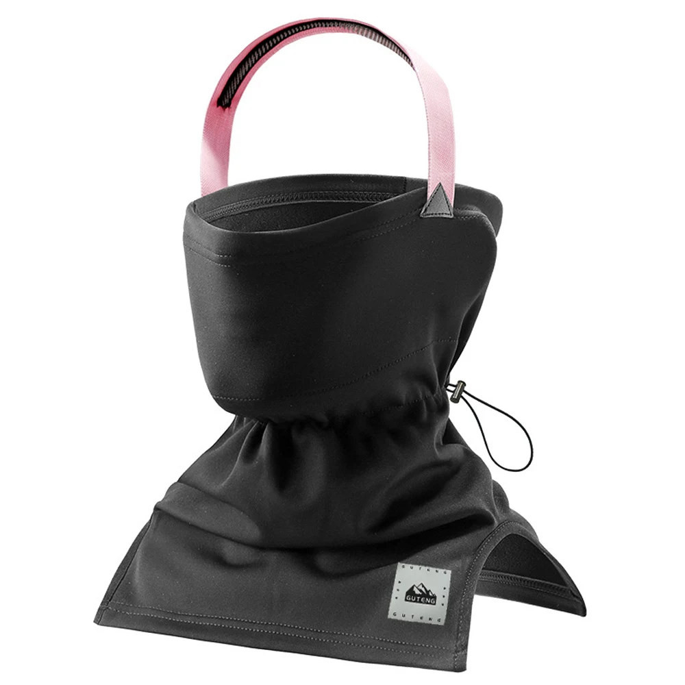 Maschera da sci invernale maschera calda uomo e donna ciclismo copricapo da sci protezione antivento per il viso sciarpa per il collo più velluto ad alta elasticità