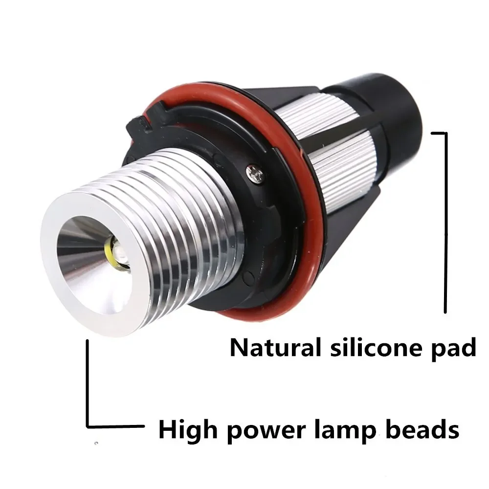 2Pcs LED Angel Eyes Marker Light Bulbs Error Free Car Lamps for BMW E39 E53 E60 E61 E63 E64 E65 E66 E87 525i 530i Xi 545i M5