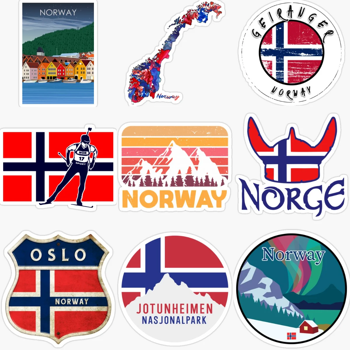 

Norway Flag Map Creative Personalized PVC Car Stickers for Car Bicycle Motorcycle Helmet Window Wall Decoration Accessorie