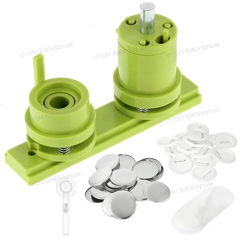 

Button Badge Maker Mould 25/32/37/44/58/75mm Round Badge Punching Mould With 100pcs Button Parts 100pcs Blank Paper DIY Tools