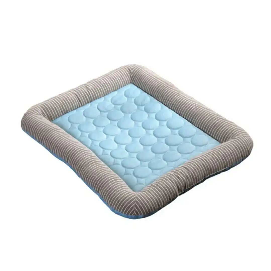 Cooling Pad Bed for Dogs Cats Puppy KittenCool Mat Pet Blanket lce Silk Material Soft forSummer Sleeping Pink Blue Breathable