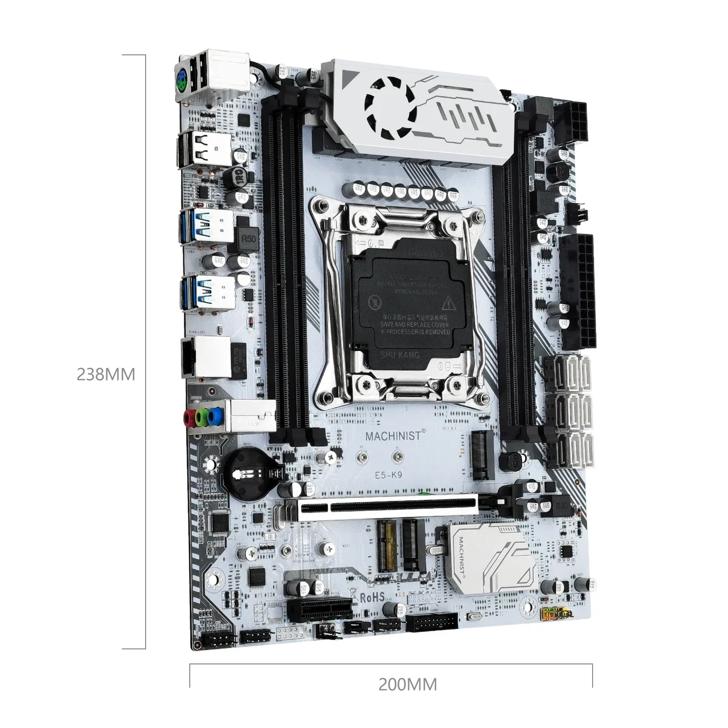 MACHINIST X99 K9 V2 اللوحة الأم كومبو كيت Xeon E5 2667 V4 CPU LGA 2011-3 المعالج 32GB DDR4 ECC ذاكرة الوصول العشوائي NVME M.2 WIFI USB3.0