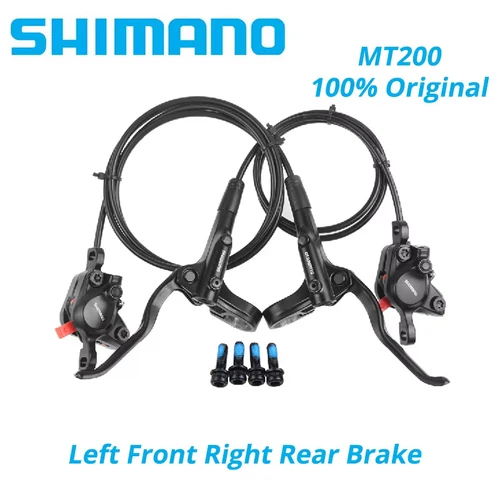 Original Shimano MT200 MT201 M315 MTB bicicleta de montaña freno de disco hidráulico MT200 frenos 2 pistones 3 dedos palanca de acero BL-MT200