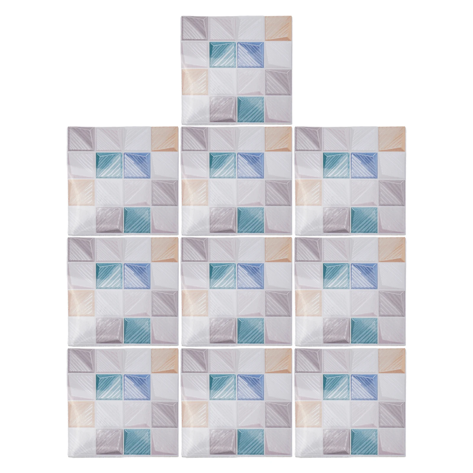 10pcs Bright for mosaic Wall Tiles for Indoor Wall Use Designed for Kitchen Backsplash and Bathroom Wall Decoration Requirements