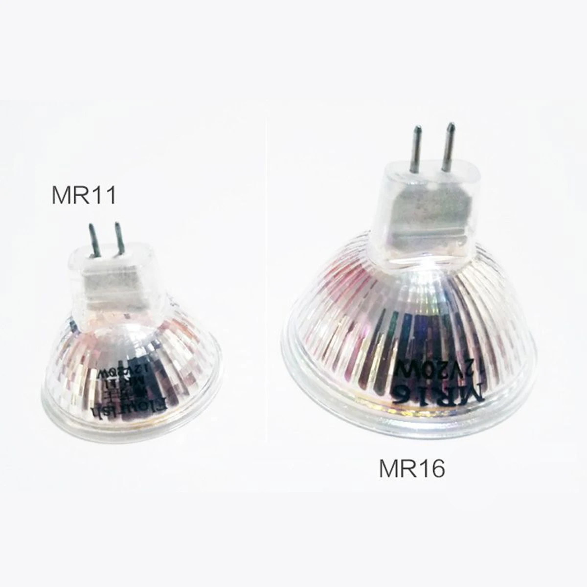 Halogen Spotlight Bulb 20w 35w 50w 2800-3200k Bi-pin 2pin Base Dimmable Spotlights 110v 220v 12v Gu10 Mr16 Gu5.3 Glass Shell 30°