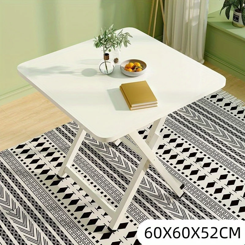 

1pc Folding table Multifunctional household dining table for 4 people Portable dining table Foldable dining table