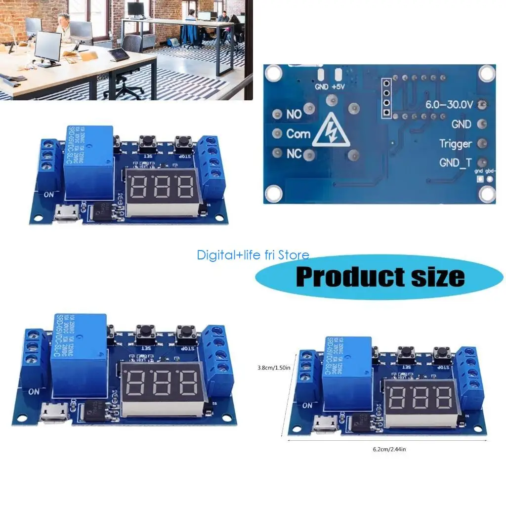 E06D 1 Channel 5V Low Power Delay Module For LED Light Electromagnetic