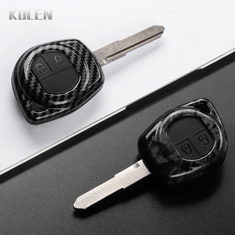ABS Carbon Faser Auto Schlüssel Fall Abdeckung Für Suzuki SX4 Swift Grand Vitara Ciaz Liana Spresso Celerio Jimny Jeemny Geschützt Shell