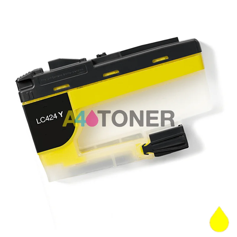 Brother LC424Y yellow compatible cartridge A4toner.com