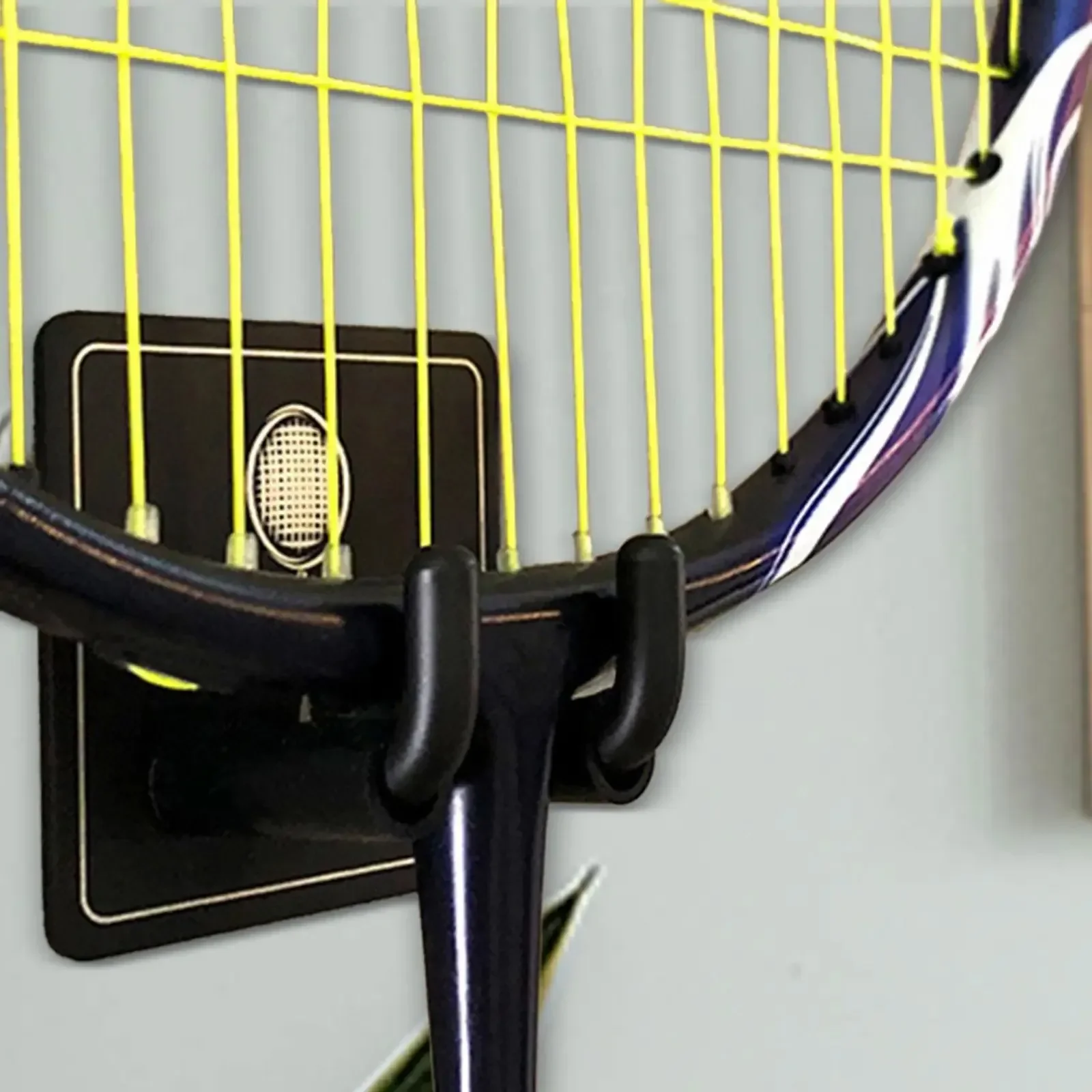 2x Wall Mounted Racket Holder, Tennis Racket Holder, Badminton Racket Holder, Stainless Steel