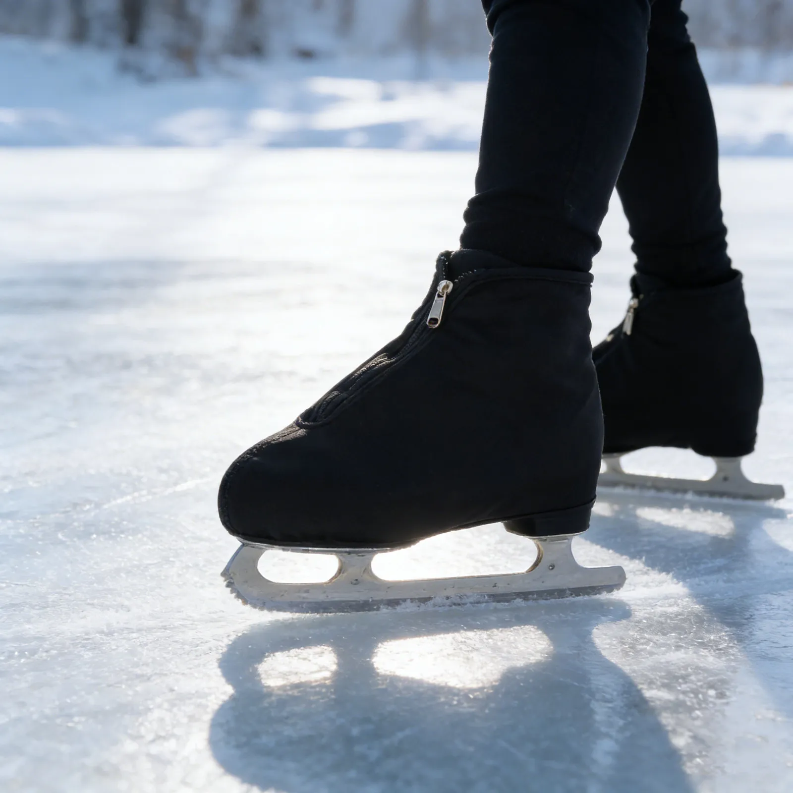 

1Pair Skating Boot Covers Black Elastic Ice Skate Guards Protective Cover for Figure Outdoor Skate Accessories