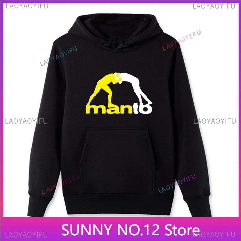 

New Fashion MANTO Brazilian Jiu Jitsu Mens Black Hoodies Top Print Hoodie Men Streetwear Fleece Zipper Popular Casual Sweatshirt