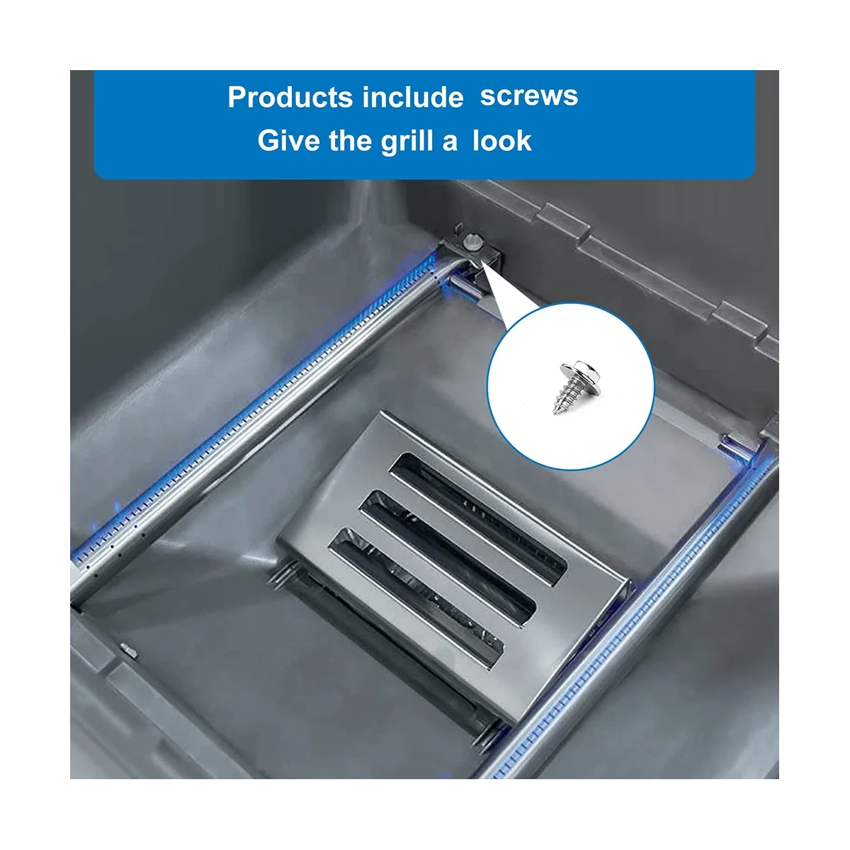 69785 18 بوصة شواء الموقد متوافق مع الروح I & II 200 سلسلة روح E-210 E-220 مع ما يصل الجبهة التحكم أنبوب الأنابيب