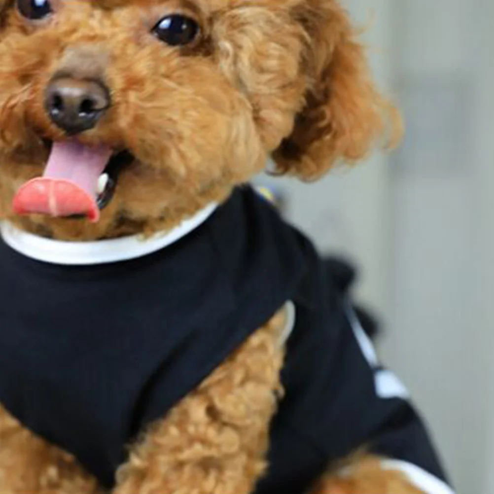 

Comfortable Dog Vest Cloth with Fashionable Heart Pattern Perfect for Summer Outings and Special Occasions for Tiny Breeds Black