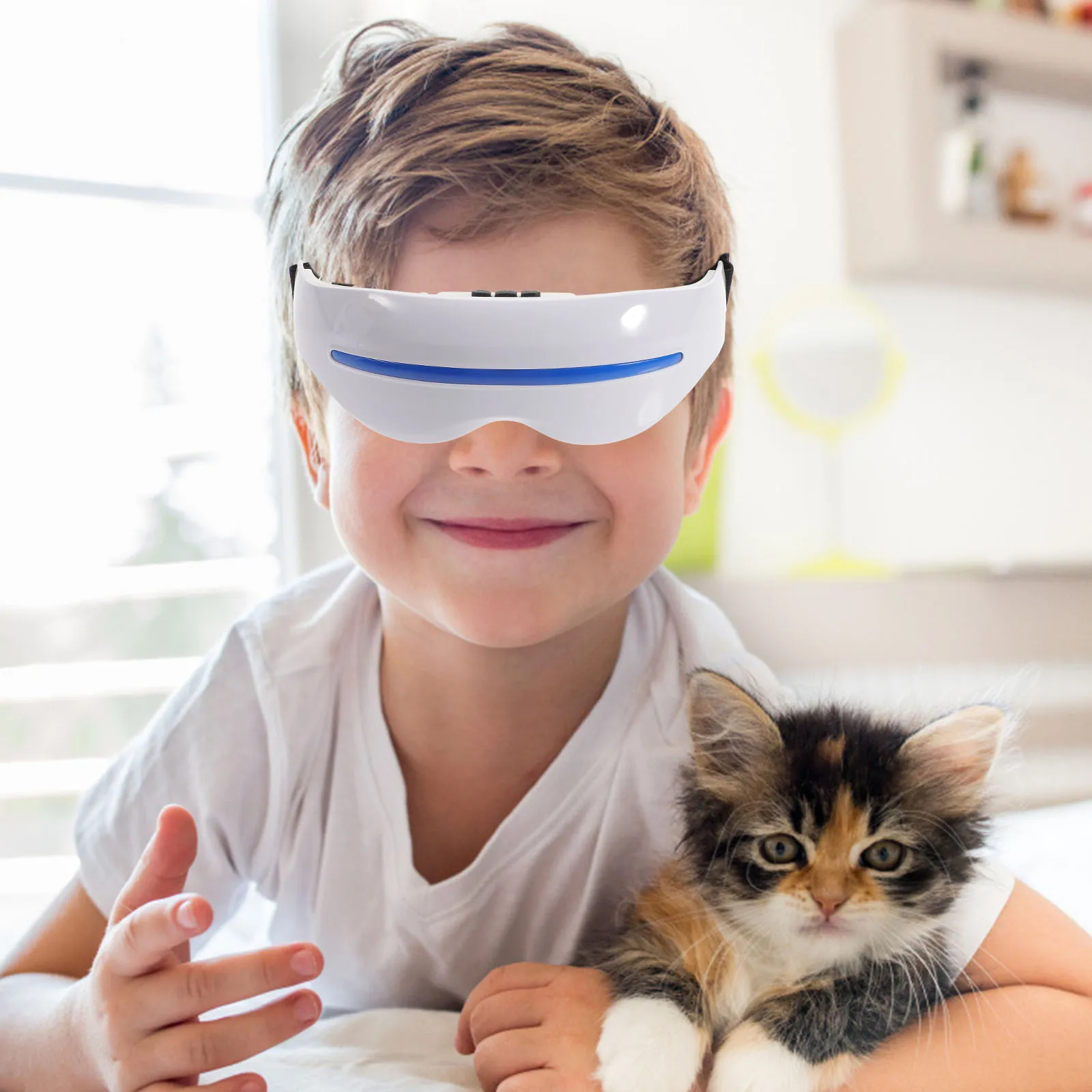 

1 комплект, детский массажер для глаз, высококачественный компактный массажер для ухода за глазами для детей, лечение темных кругов, устройство против старения