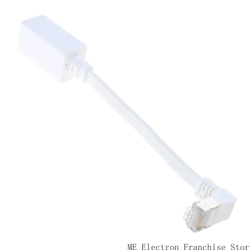 T5EA prosty kąt Ethernet Kabel 90 stopni CAT7 Ethernet Kabel 10 Gbps 10G Gigabit Internet Networking Lan Cords na PC