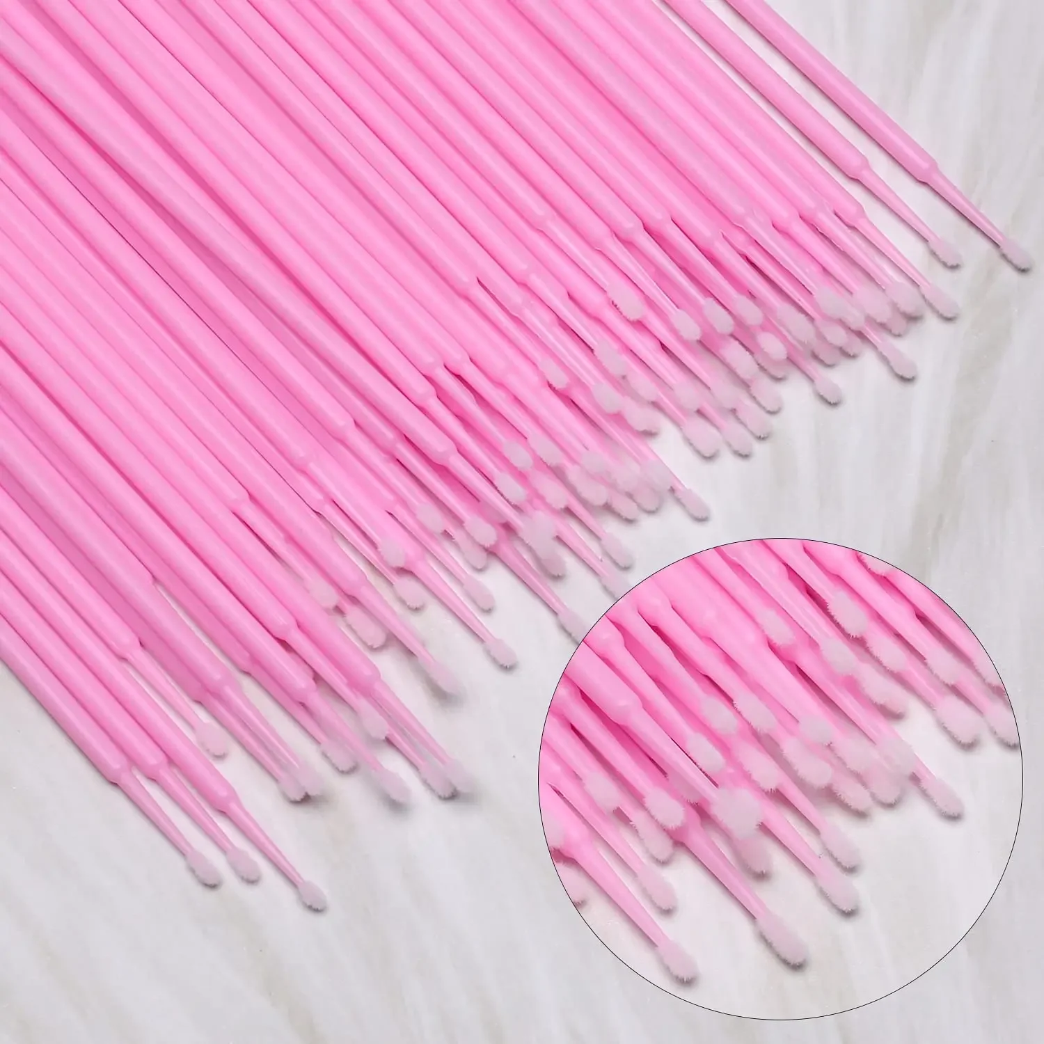 200 PCS Disposable Micro Applicators Brush Eyelash Extension Individual Applicators Mascara Brush for Make up and Clean and Comp