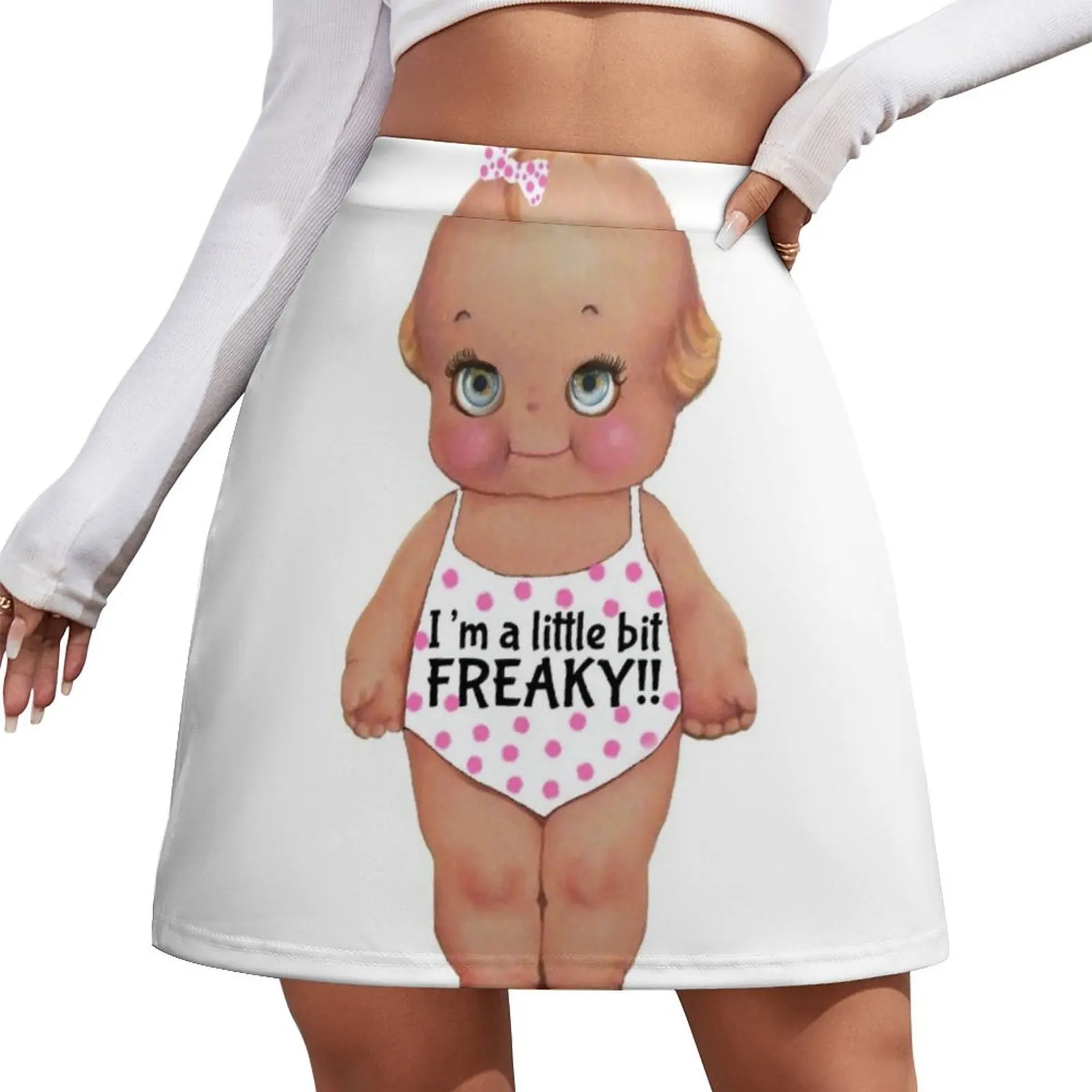 

Freaky baby doll-, creepy, retro fashion, friend gift, Mini Skirt luxury clothes women short skirts for women fashion