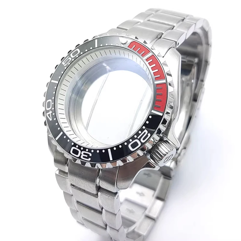 Mod 42mm Case Dome Sapphire Glass Installed 22mm Strap Fits NH35 NH36 4R35 7S26 Movement 28.5mm Dial Bezel Insert Men Case Refit