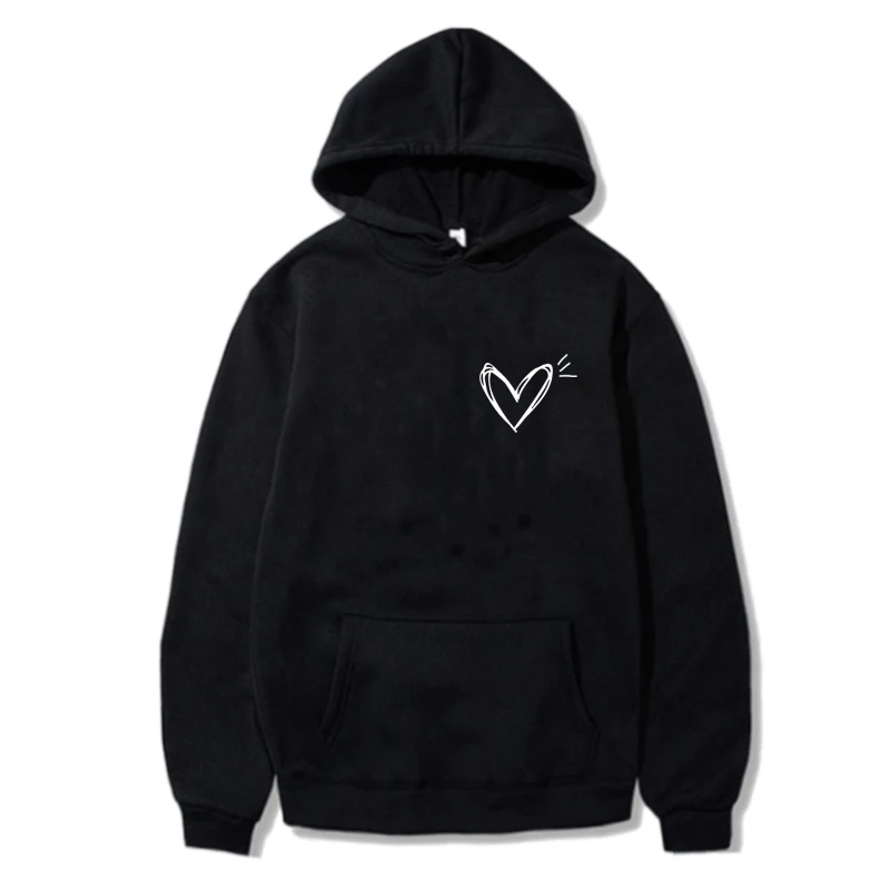 

Cute Heart Vintage Graphic Y2k Hoodies Women Sweatshirt Oversize Fall Winter Men Pullover Korean Fashion Streetwear Pocket