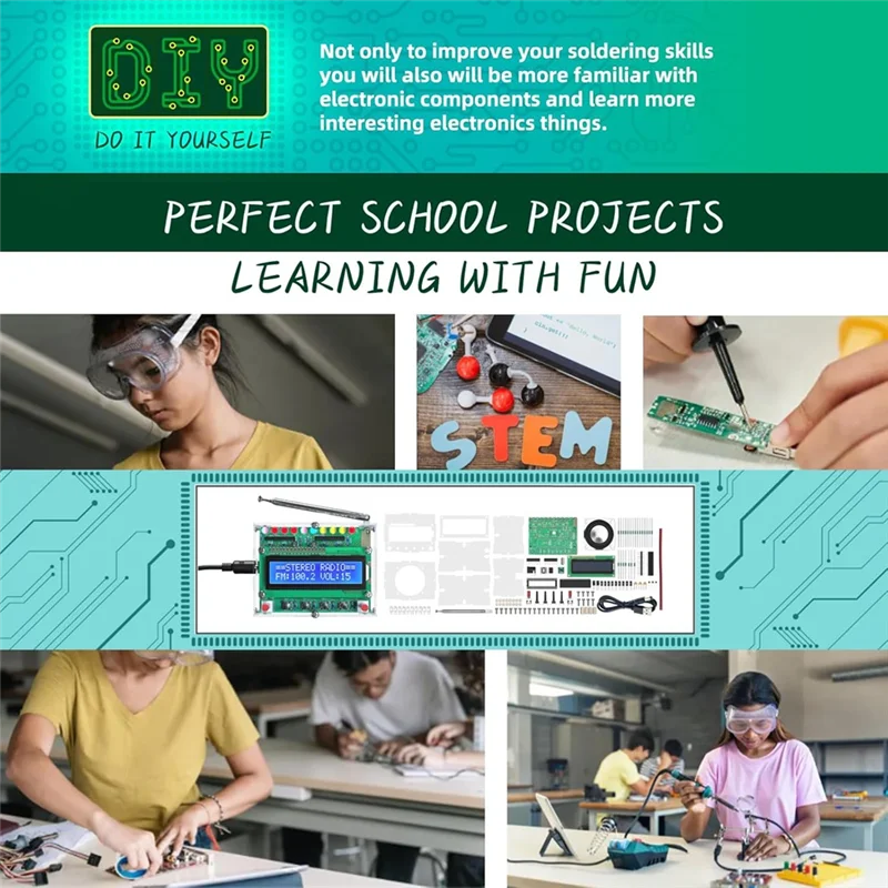 【NEW】FM Radio Kit DIY Soldering Projects Radio For Learning Teaching STEM Education Ideal Gift For Family And Friends