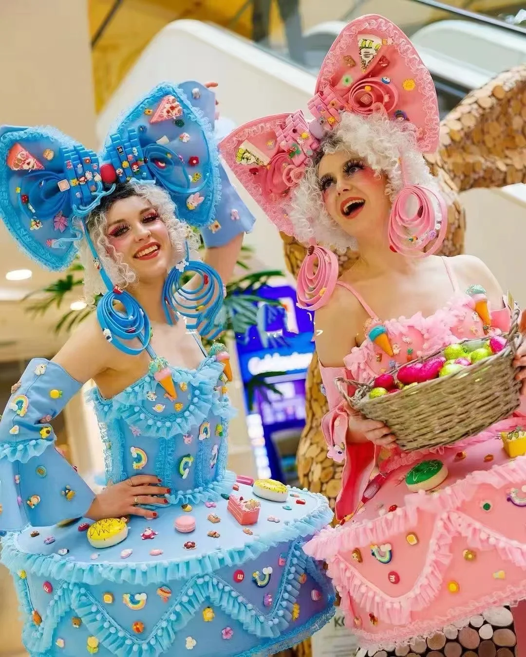 8 Colors Cute Candy Cake Dress+Bow Headress Parade Bar Opening Singer Dance Stage Party Rave Club Outfits Christmas Clothing