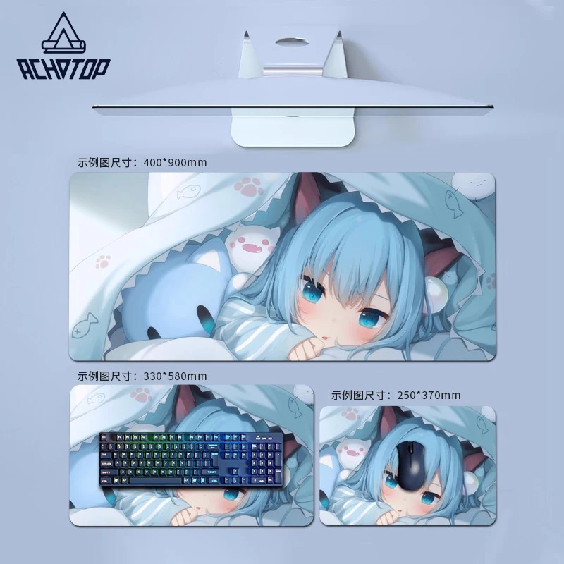 

Large Anime Mouse Pad Cute Carton Girl Gaming Accessories Computer Keyboard Kawaii Office Mousepad XXL PC Gamer Laptop Desk Mat