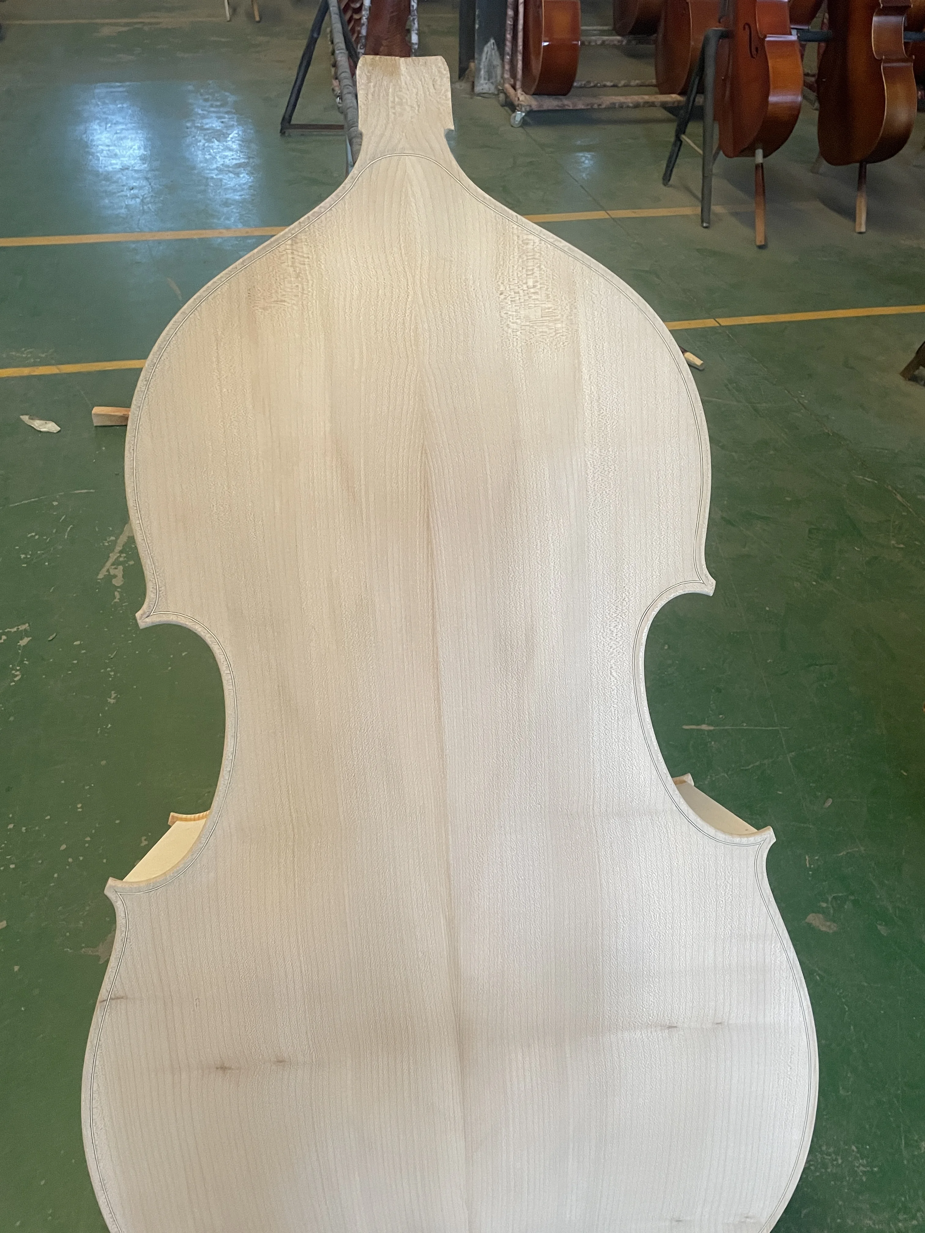 Unfinished Blank Maple Wood Parts of the 3/4 Bass Cello, Production Material, Handcarved, 1 PC