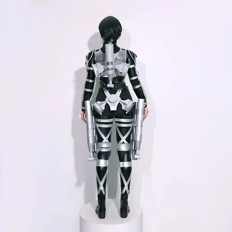 Cosplay gigante Stagione finale Abbigliamento in pelle Investigazione della nebbia Attacco della città Alan Tre cappelli Coswear Set del corpo