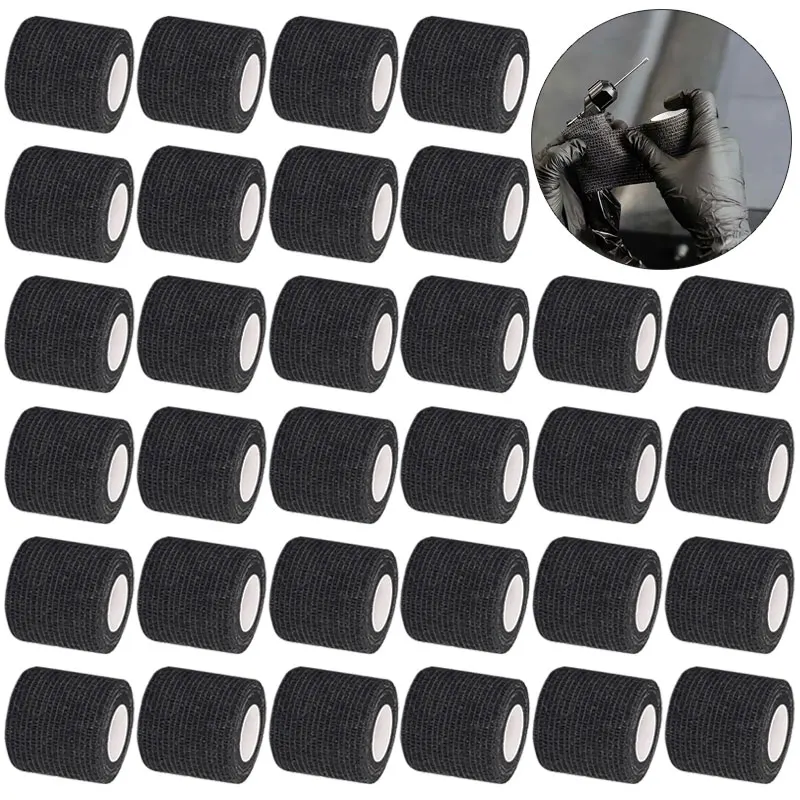 

Tattoo Grip Cover Bandage Wraps Tape Nonwoven Waterproof Self Adhesive Sports Elastic Bandage for Pet Tattoo Accessories