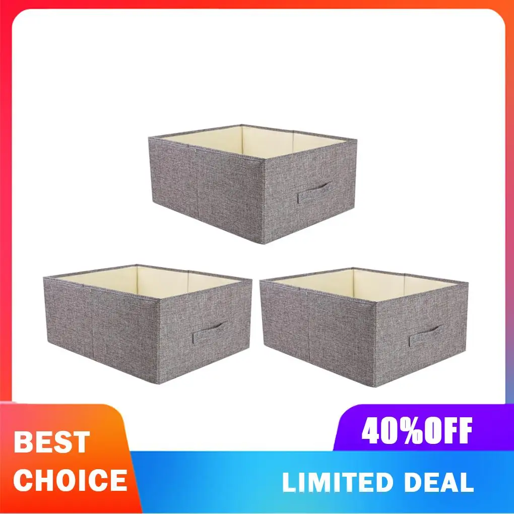 Wardrobe Organizer Open Storage Basket For Closet Organization Large Canvas Bin Storing Clothes