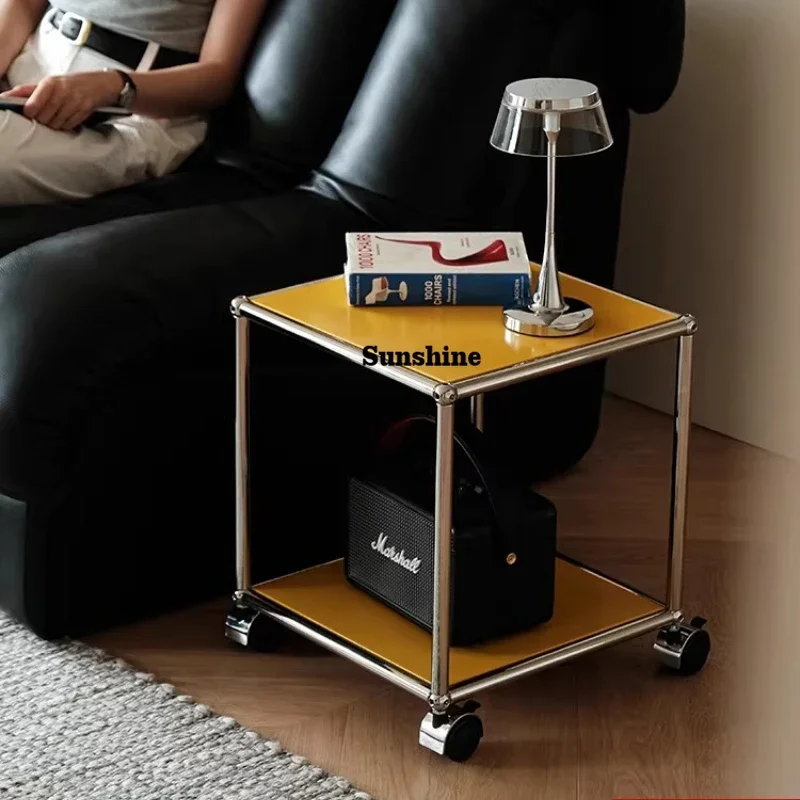 Medieval small apartment module coffee table movable small side table  FT