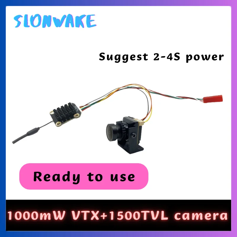 

fpv suit 5.8G 48CH 1000mW adjustable Wireless AV Transmitter Lancher Over 5km +CMOS 1500TVL fpv camera for FPV Multicopter