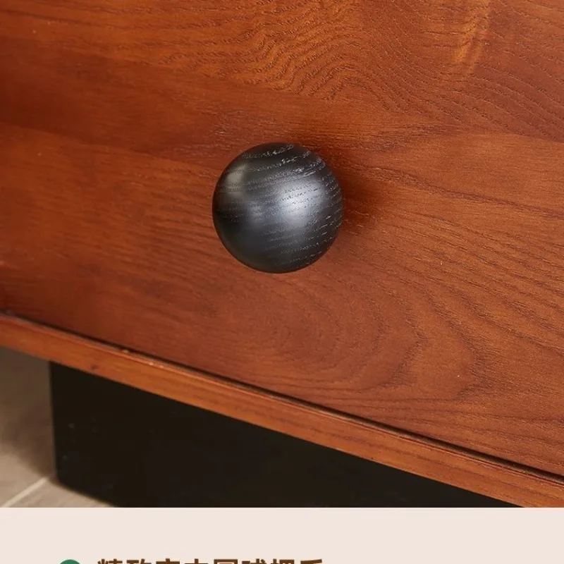 Stolik nocny w stylu retro, mini stolik nocny z litego drewna, para szafek nocnych do sypialni głównej.