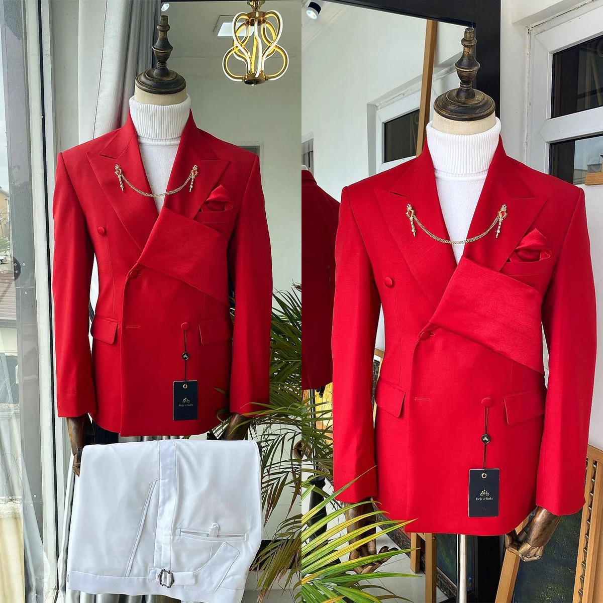 Conjunto de trajes clásicos para hombre, 2 uds., Blazer de estilo de diseñador, esmoquin para novio de boda, trajes personalizados para fiesta de graduación y cena