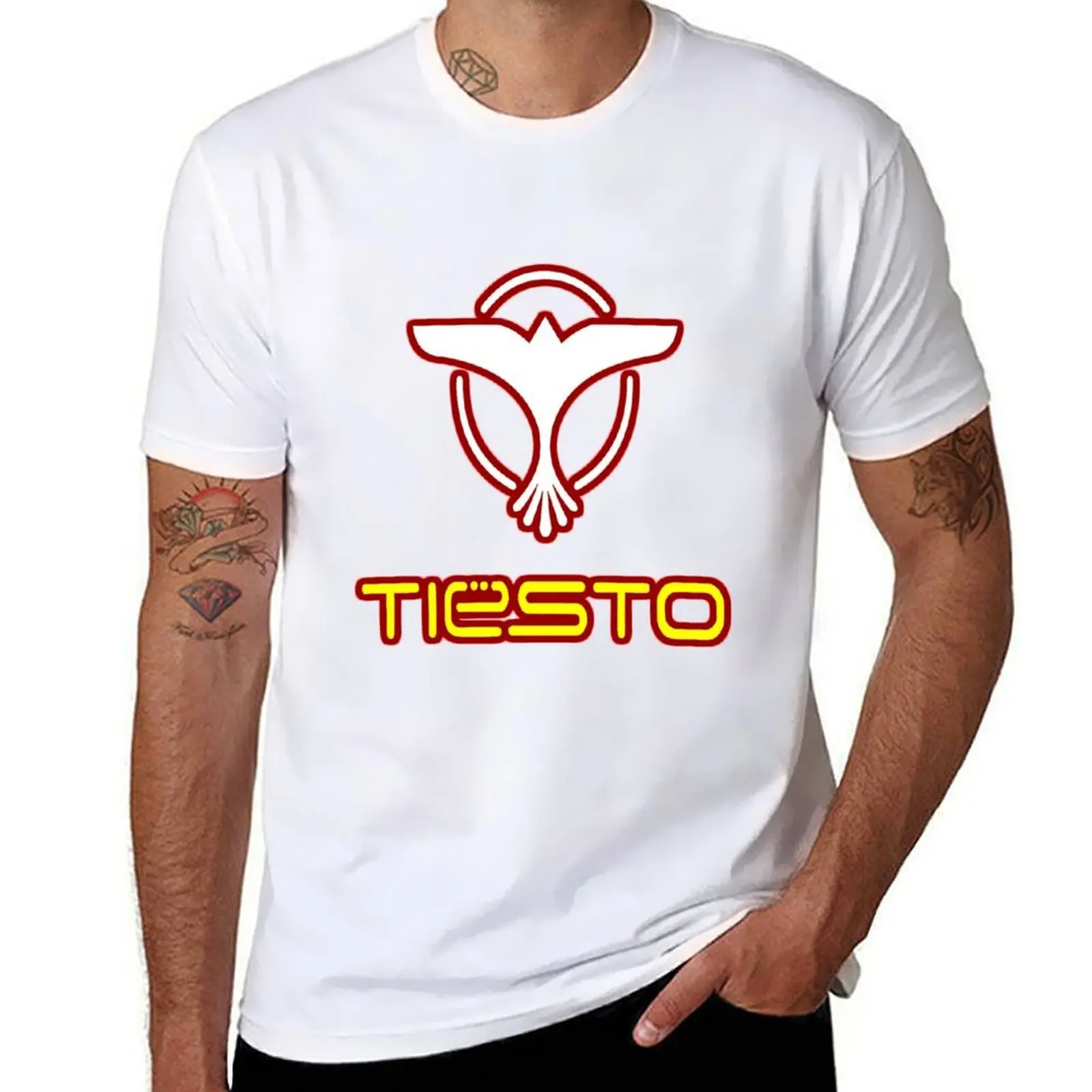 

logos best is favorite Best tiesto dj the T-Shirt Work Wear Breathable Tee