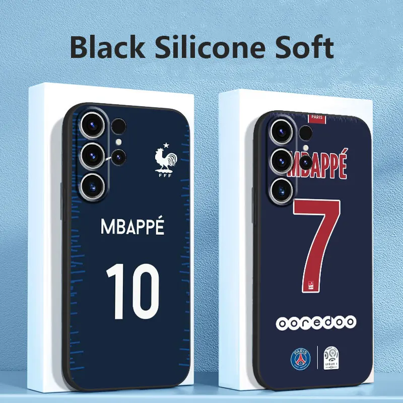 Phone Case for Samsung Note 20 10 9 Cover Galaxy S23 S22 Ultra S20 S21 FE S10 S9 S8 Plus Silicone Funda Kylian Mbappé 7