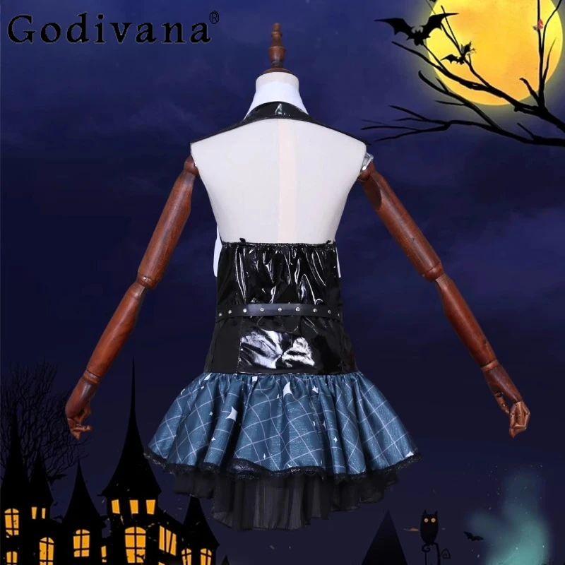 Halloween Party Wing Accessories Dress Set Women Anime Little Devil Cosplay Cosplay Uniform Dress Girls Horn Tail Sexy Dress