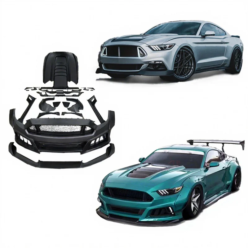 High Quality Second Generation Robot Wide Body Kit Auto Exterior Modification Accessories Fit For Ford Mustang Professional Car