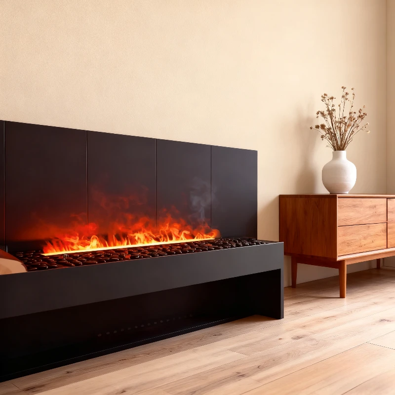 Smart Home Steam Fireplace for Living Room LED Simulated Flame 3D Water Vapor Fireplace Compact Bedroom Fireplace Peaceful Sleep