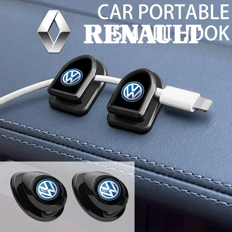 Gancho de Almacenamiento para Auto, para Volkswagen VW Scirocco CC Polo Tiguan PASSAT, con Cable USB, para Auriculares, Llaves, Accesorios para Auto, Gancho Adhesivo