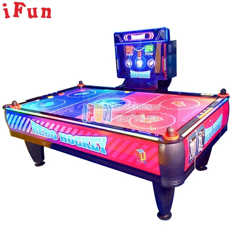 Ifun Park Rebo Hockey Most Popular In 2023 Dubai Deal Coin Operated Luxury Multi Ball Air Hockey Table