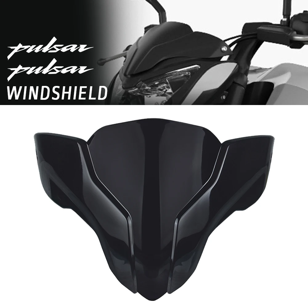 

Windshield FOR BAJAJ Pulsar NS200 NS 200 RS 200 AS AllYears Windscreen Windproof Wind Screen Deflector Motorcycle 2024 2025 2023