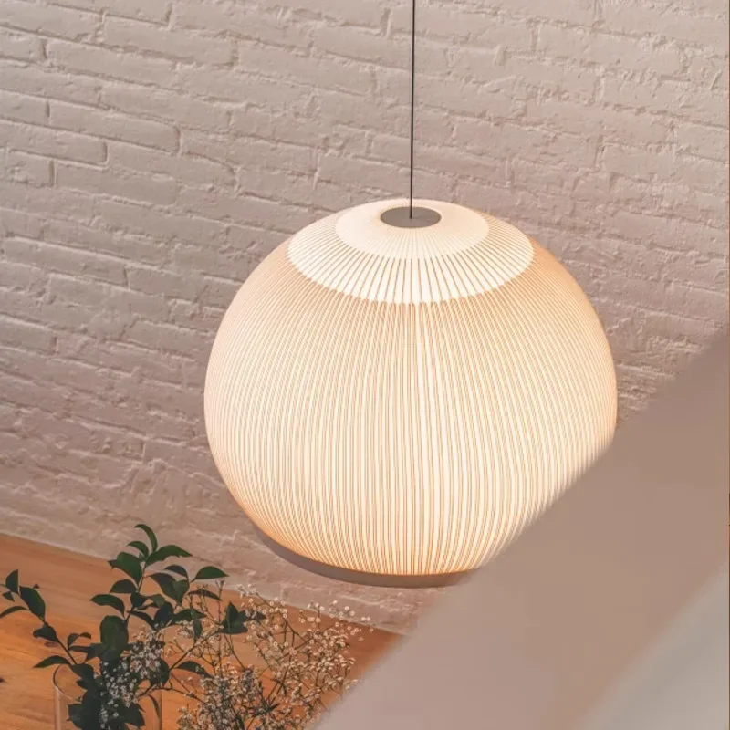 Modern LED Fabric Pendant for Lving Roon Bedroom Restaurant Home Decor Japanese Style Coner Standing Lamp