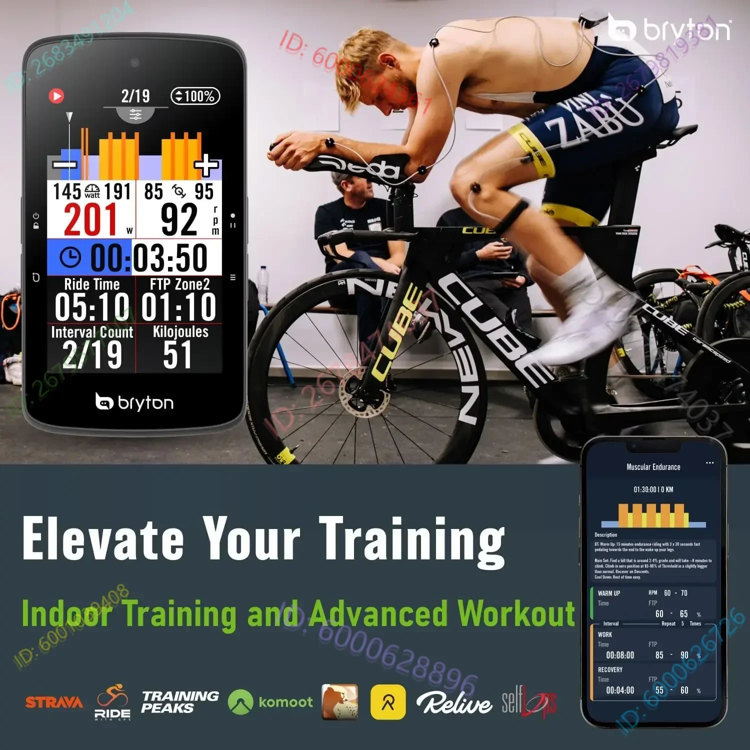 Bryton Rider S800 3.4" Color Touchscreen GPS Bike/Cycling Computer Offline USA