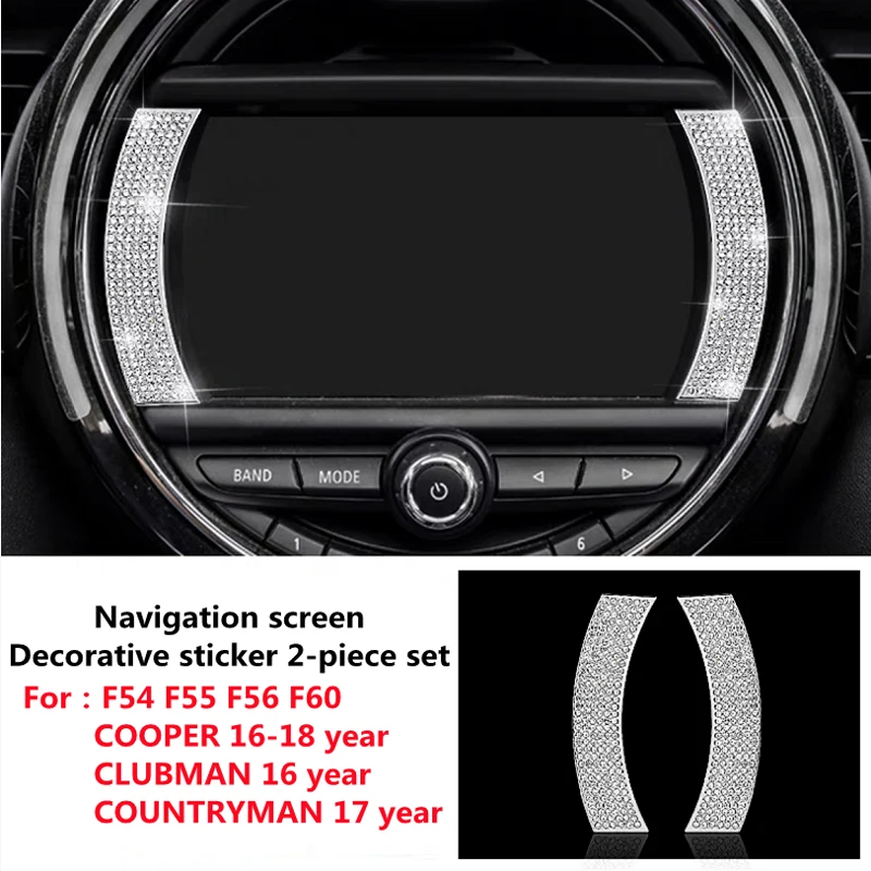 For BMW MINI F54 F55 F56 F60 COOPER CLUBMAN COUNTRYMAN R56 R55 R60 R61 Steering Wheel Diamond Interior Crystal Patch Accessories