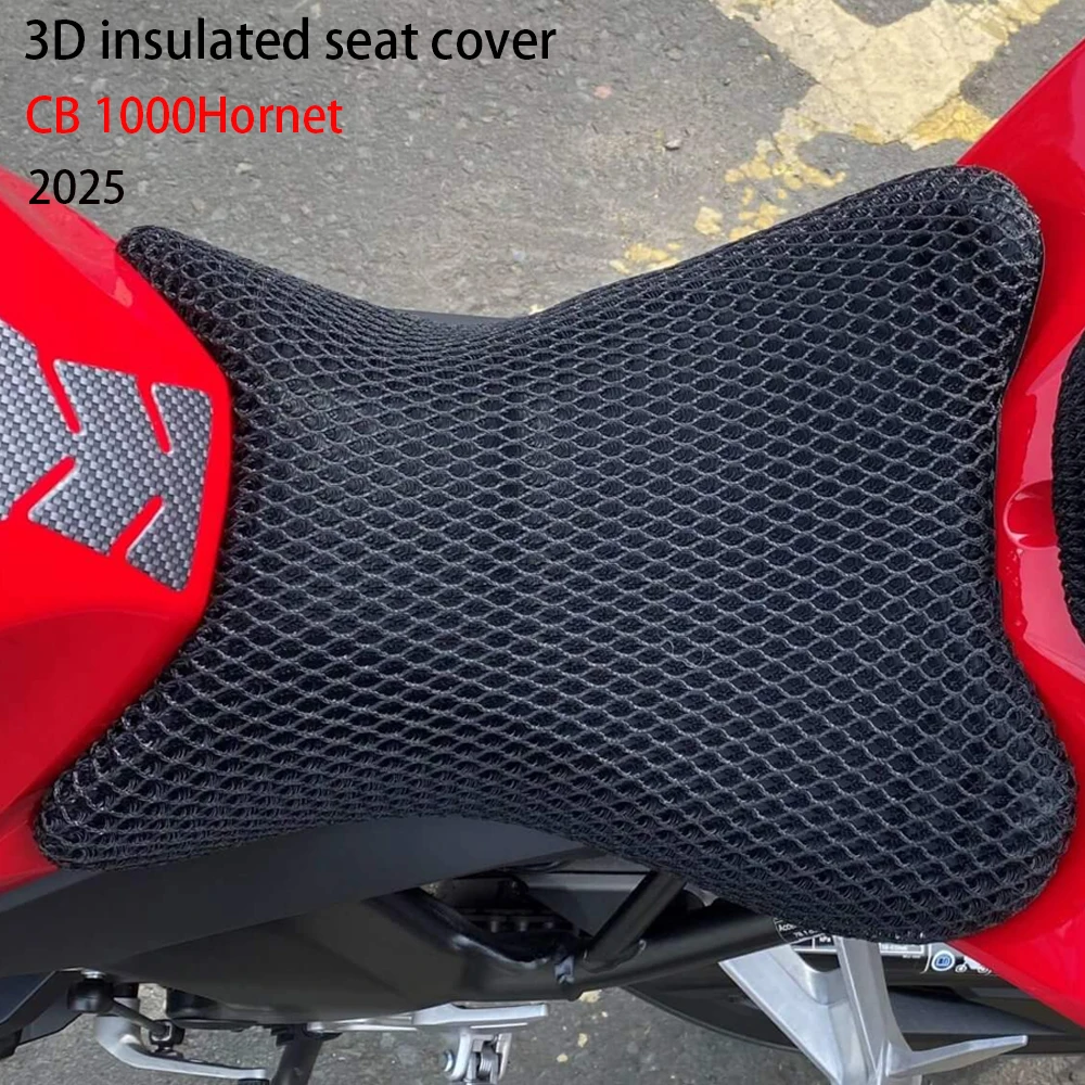 

Нейлоновый нескользящий чехол на сиденье мотоцикла CB1000Hornet для Honda CB 1000 Hornet 2025, 3D-сетка с воздушным потоком, защитные подушки
