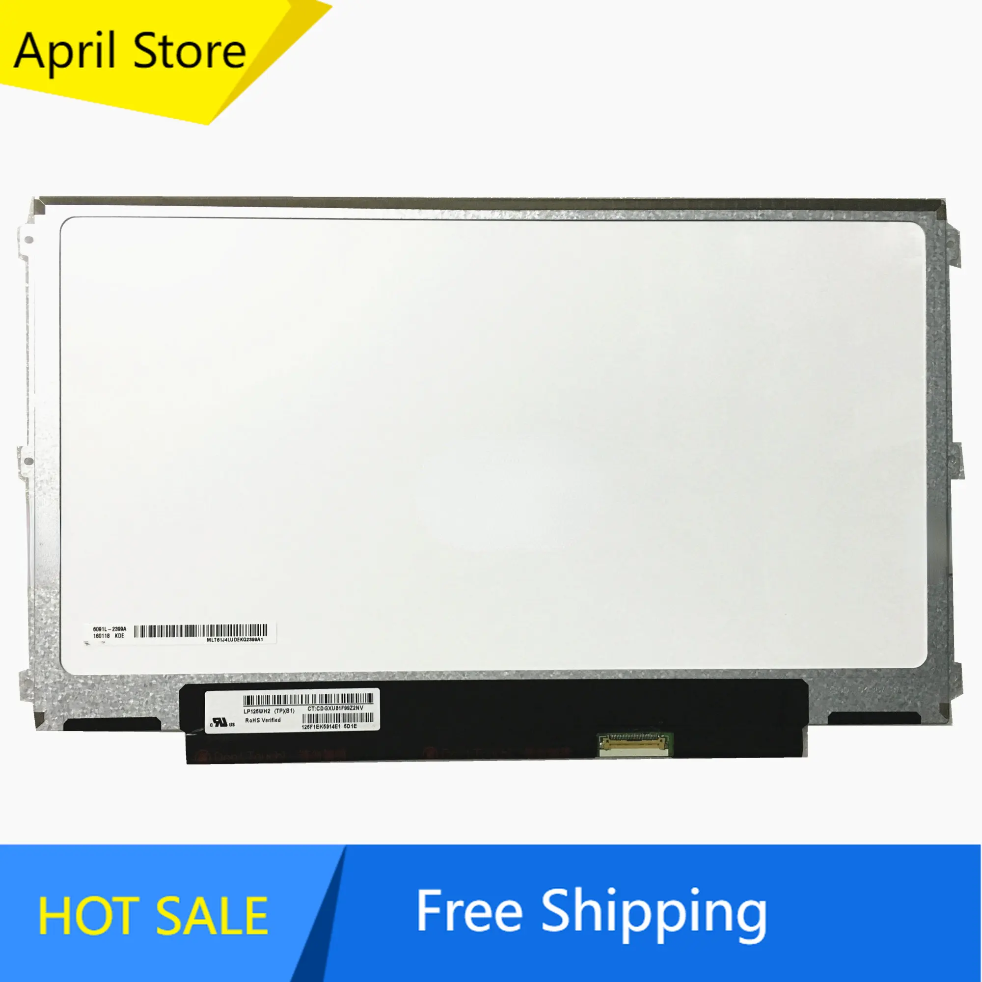 

LP125WH2-TPB1 B125XTN02.0 HB125WX1-201 Laptop LCD Screen EDP 30 PINS Left+right screw holes