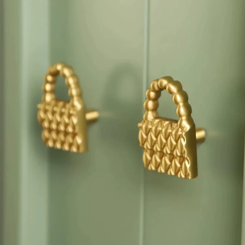 Schubladenknopf mit Einzelloch, 2 Stück, Gold, Luxus-Messing, Möbelgriffe für Küche, Ananas-Form, massiver Schranktürgriff – Detail 9